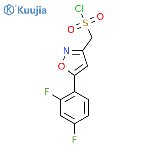 5-(2,4-difluorophenyl)-1,2-oxazol-3-ylmethanesulfonyl chloride structure