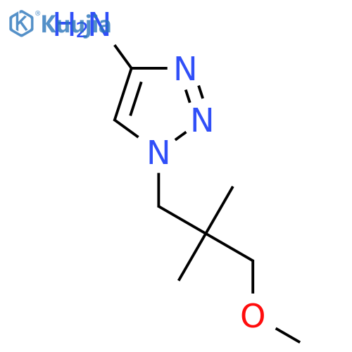 1-(3-methoxy-2,2-dimethylpropyl)-1H-1,2,3-triazol-4-amine structure
