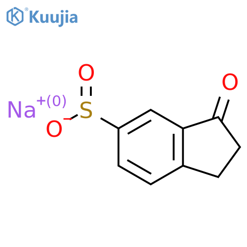 sodium 3-oxo-2,3-dihydro-1H-indene-5-sulfinate structure