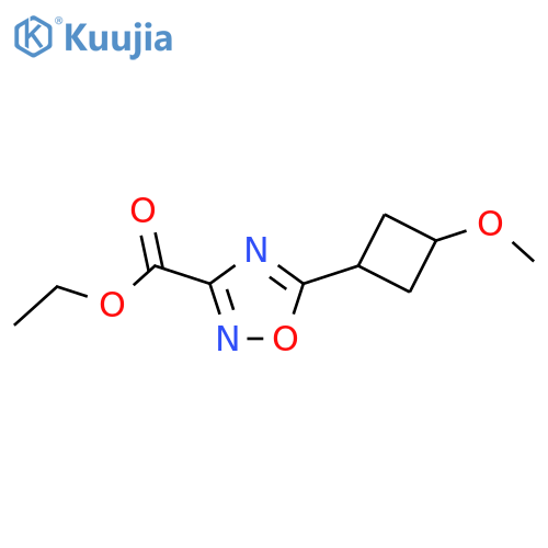 Ethyl 5-(3-methoxycyclobutyl)-1,2,4-oxadiazole-3-carboxylate structure