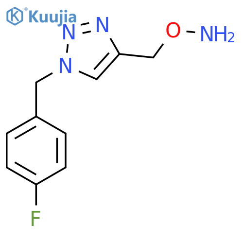 O-({1-(4-fluorophenyl)methyl-1H-1,2,3-triazol-4-yl}methyl)hydroxylamine structure