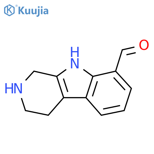1H,2H,3H,4H,9H-pyrido3,4-bindole-8-carbaldehyde structure