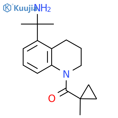 2-1-(1-methylcyclopropanecarbonyl)-1,2,3,4-tetrahydroquinolin-5-ylpropan-2-amine structure