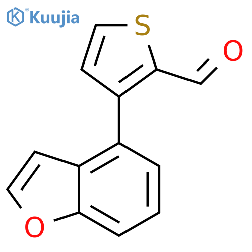 2-Thiophenecarboxaldehyde, 3-(4-benzofuranyl)- structure