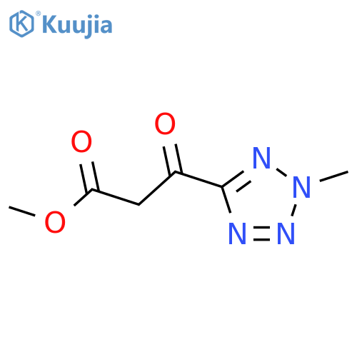 methyl 3-(2-methyl-2H-1,2,3,4-tetrazol-5-yl)-3-oxopropanoate structure