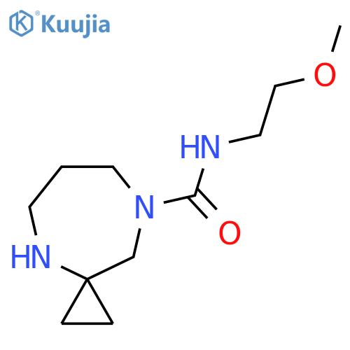 N-(2-methoxyethyl)-4,8-diazaspiro2.6nonane-8-carboxamide structure