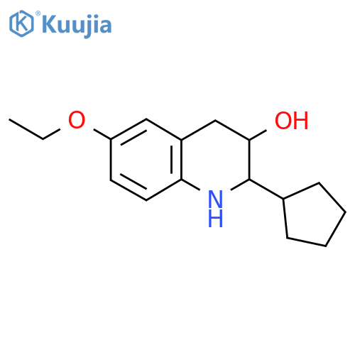 2-Cyclopentyl-6-ethoxy-1,2,3,4-tetrahydroquinolin-3-ol structure