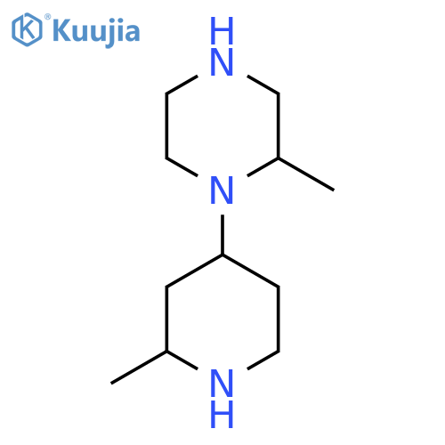2-Methyl-1-(2-methylpiperidin-4-yl)piperazine structure