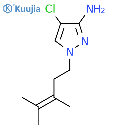 4-chloro-1-(3,4-dimethylpent-3-en-1-yl)-1H-pyrazol-3-amine structure