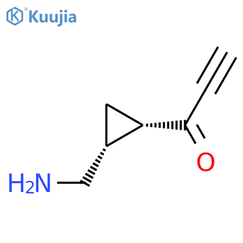 rac-1-[(1R,2S)-2-(aminomethyl)cyclopropyl]prop-2-yn-1-one structure