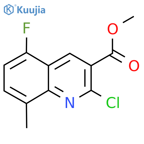 Methyl 2-chloro-5-fluoro-8-methylquinoline-3-carboxylate structure