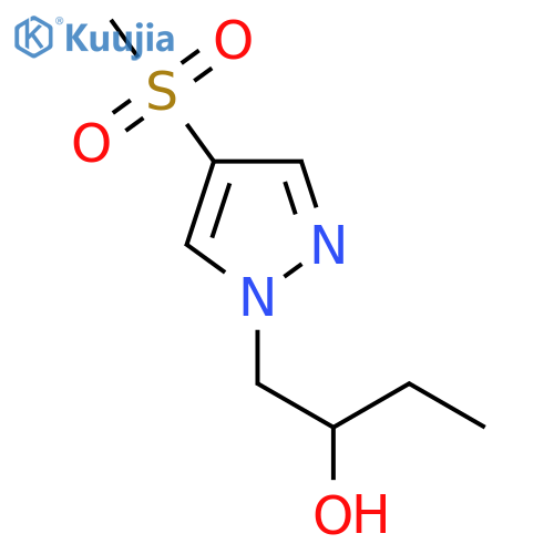 1-(4-methanesulfonyl-1H-pyrazol-1-yl)butan-2-ol structure