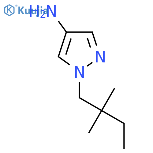 1-(2,2-dimethylbutyl)-1H-pyrazol-4-amine structure