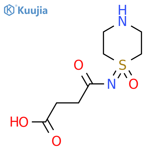 3-(1-oxo-1lambda6-thiomorpholin-1-ylidene)carbamoylpropanoic acid structure