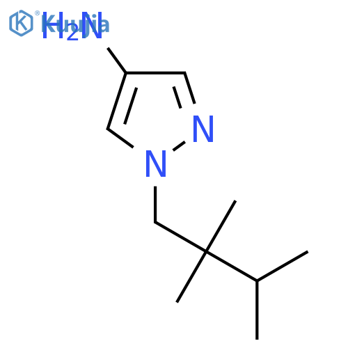 1-(2,2,3-trimethylbutyl)-1H-pyrazol-4-amine structure