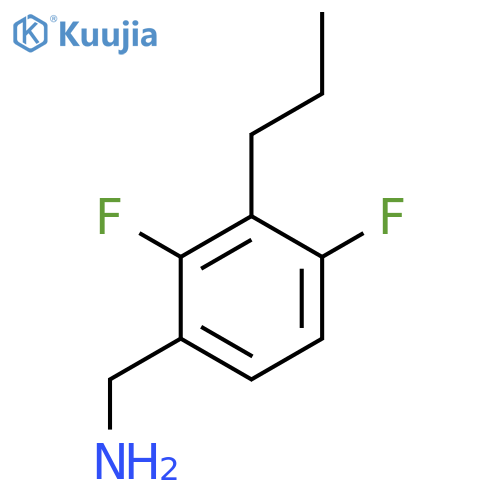 (2,4-difluoro-3-propylphenyl)methanamine structure