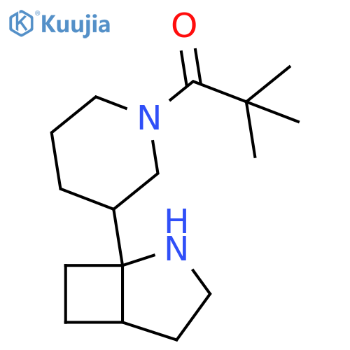 1-Propanone, 1-[3-(2-azabicyclo[3.2.0]hept-1-yl)-1-piperidinyl]-2,2-dimethyl- structure