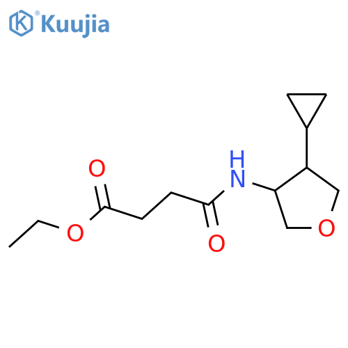 Ethyl 3-[(4-cyclopropyloxolan-3-yl)carbamoyl]propanoate structure