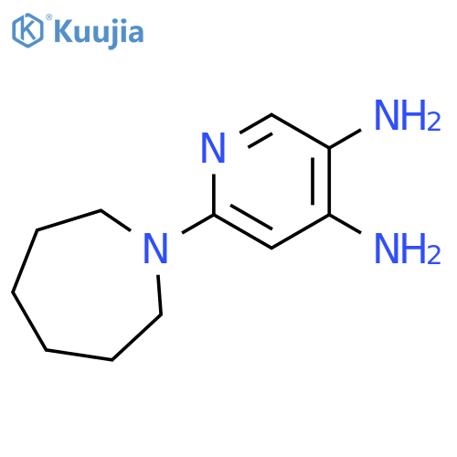 3,4-Pyridinediamine, 6-(hexahydro-1H-azepin-1-yl)- structure