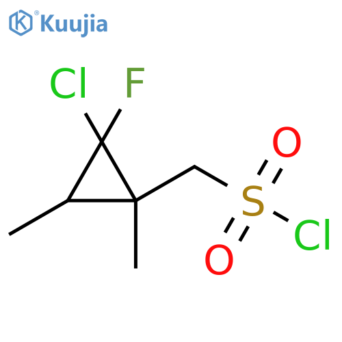 Cyclopropanemethanesulfonyl chloride, 2-chloro-2-fluoro-1,3-dimethyl- structure