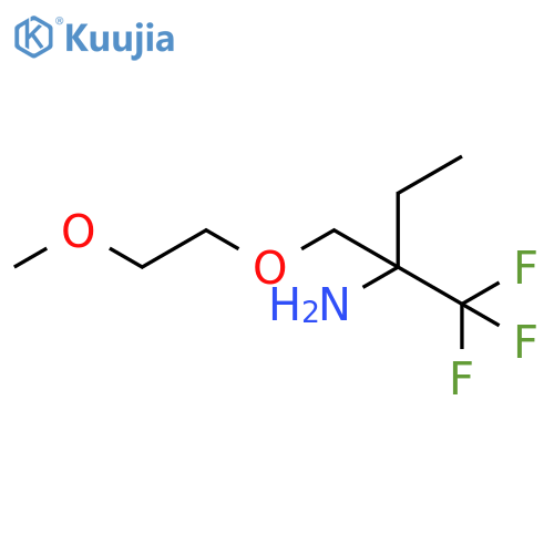 1-2-amino-2-(trifluoromethyl)butoxy-2-methoxyethane structure