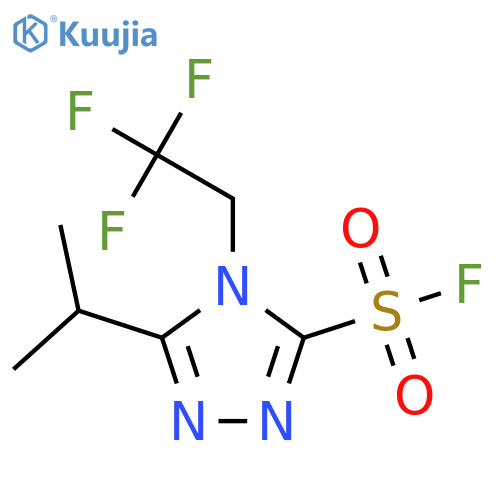4H-1,2,4-Triazole-3-sulfonyl fluoride, 5-(1-methylethyl)-4-(2,2,2-trifluoroethyl)- structure