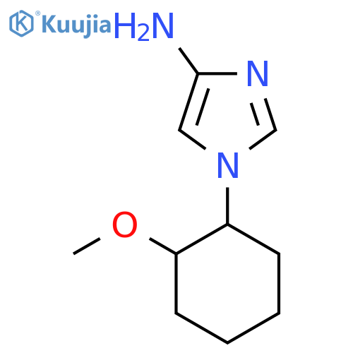 1-(2-methoxycyclohexyl)-1H-imidazol-4-amine structure