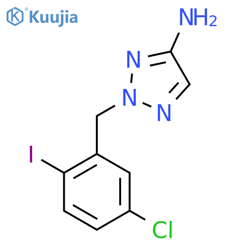 2-(5-chloro-2-iodophenyl)methyl-2H-1,2,3-triazol-4-amine structure