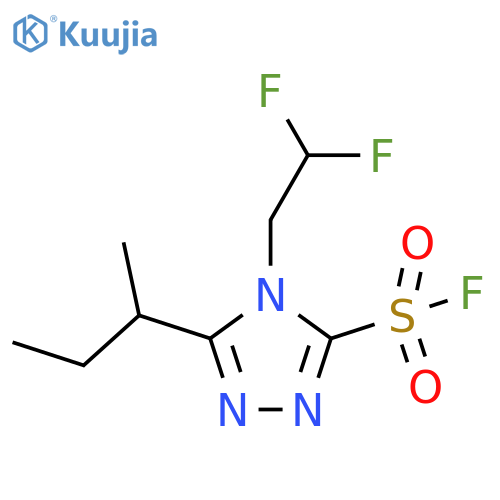 5-(butan-2-yl)-4-(2,2-difluoroethyl)-4H-1,2,4-triazole-3-sulfonyl fluoride structure