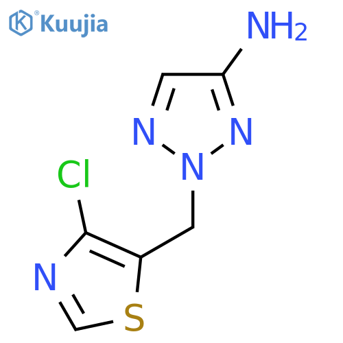 2-(4-chloro-1,3-thiazol-5-yl)methyl-2H-1,2,3-triazol-4-amine structure