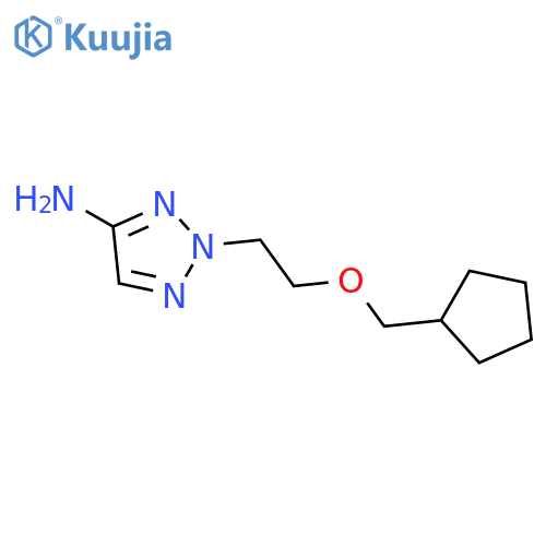 2-2-(cyclopentylmethoxy)ethyl-2H-1,2,3-triazol-4-amine structure