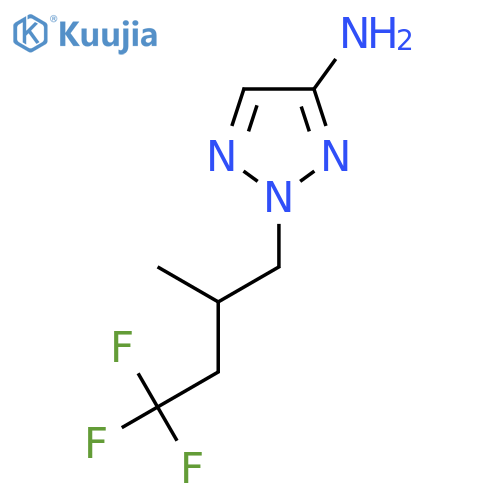 2-(4,4,4-trifluoro-2-methylbutyl)-2H-1,2,3-triazol-4-amine structure
