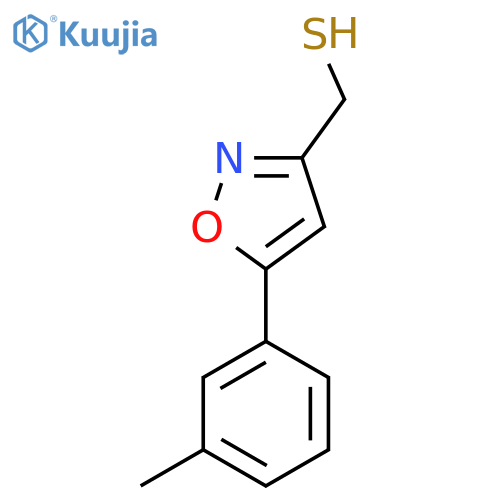 5-(3-methylphenyl)-1,2-oxazol-3-ylmethanethiol structure