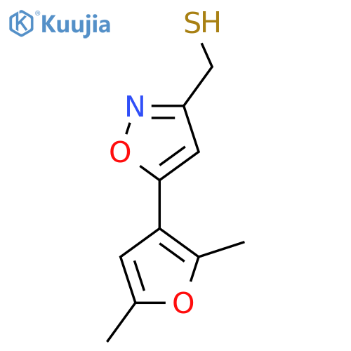 5-(2,5-dimethylfuran-3-yl)-1,2-oxazol-3-ylmethanethiol structure