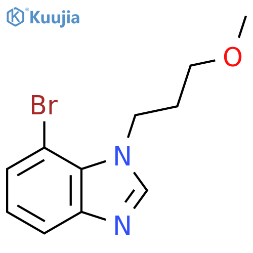 7-bromo-1-(3-methoxypropyl)-1H-1,3-benzodiazole structure