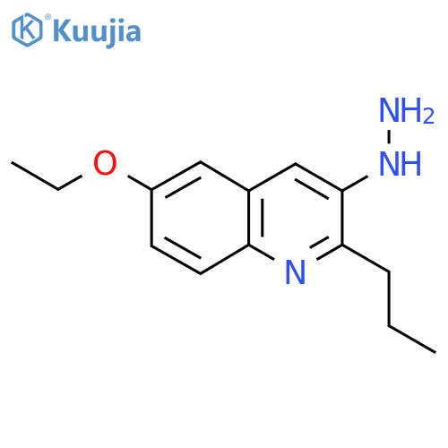 6-Ethoxy-3-hydrazinyl-2-propylquinoline structure