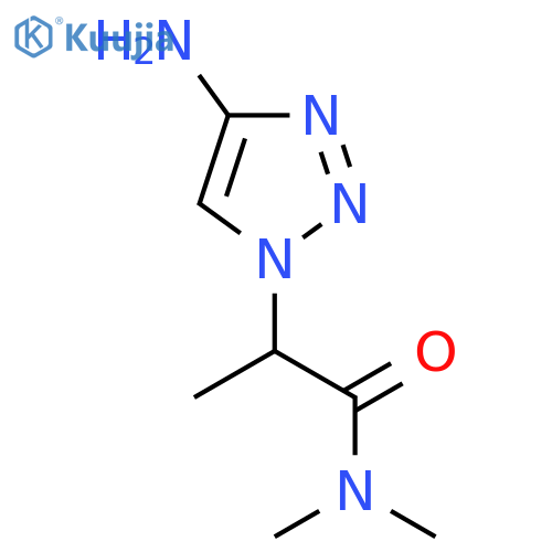 2-(4-amino-1H-1,2,3-triazol-1-yl)-N,N-dimethylpropanamide structure