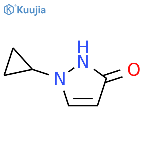 1-cyclopropyl-1H-pyrazol-3-ol structure