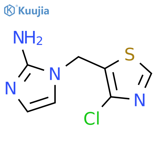 1-(4-chloro-1,3-thiazol-5-yl)methyl-1H-imidazol-2-amine structure