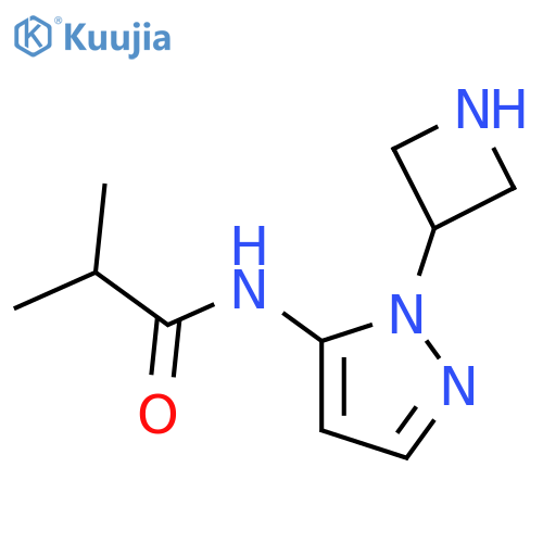 N-1-(azetidin-3-yl)-1H-pyrazol-5-yl-2-methylpropanamide structure