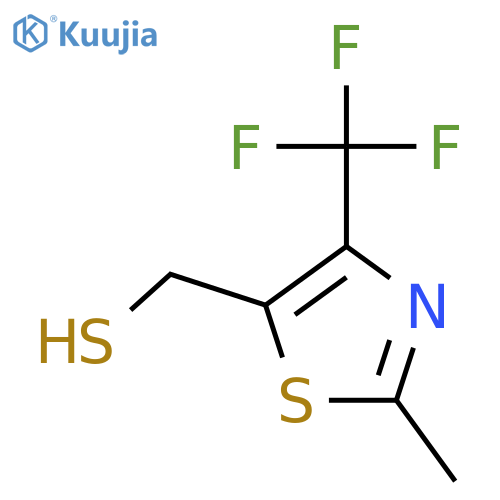 2-methyl-4-(trifluoromethyl)-1,3-thiazol-5-ylmethanethiol structure
