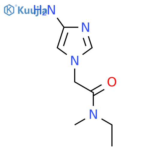 2-(4-amino-1H-imidazol-1-yl)-N-ethyl-N-methylacetamide structure