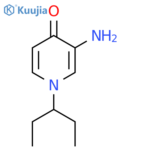 3-amino-1-(pentan-3-yl)-1,4-dihydropyridin-4-one structure