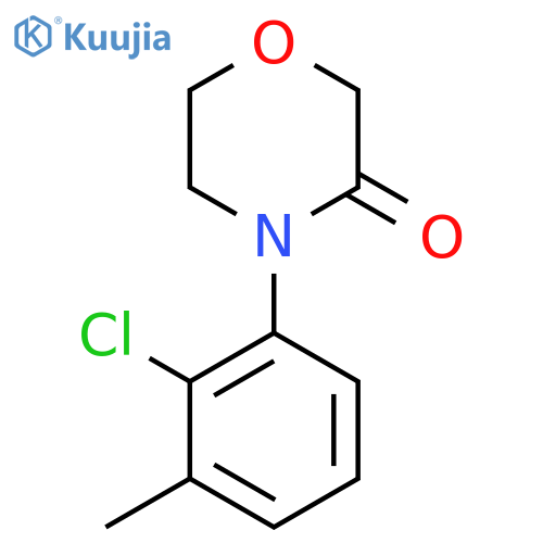 4-(2-chloro-3-methylphenyl)morpholin-3-one structure