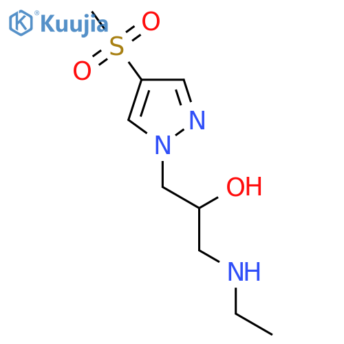 1-(ethylamino)-3-(4-methanesulfonyl-1H-pyrazol-1-yl)propan-2-ol structure