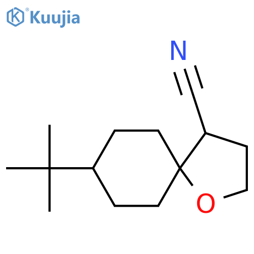 8-Tert-butyl-1-oxaspiro[4.5]decane-4-carbonitrile structure