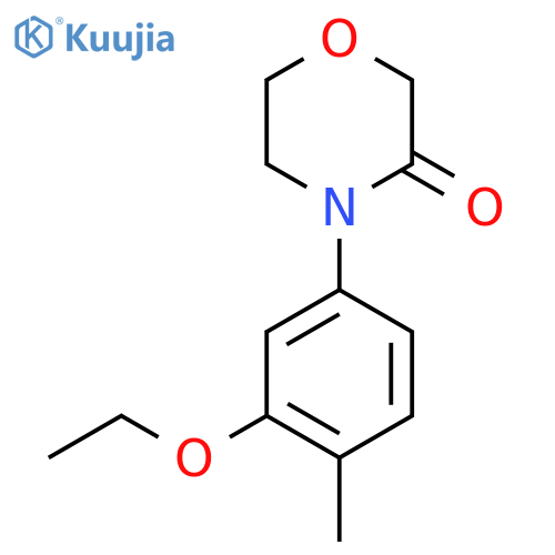 4-(3-ethoxy-4-methylphenyl)morpholin-3-one structure