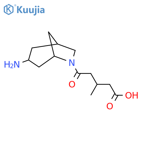 6-Azabicyclo[3.2.1]octane-6-pentanoic acid, 3-amino-β-methyl-δ-oxo- structure