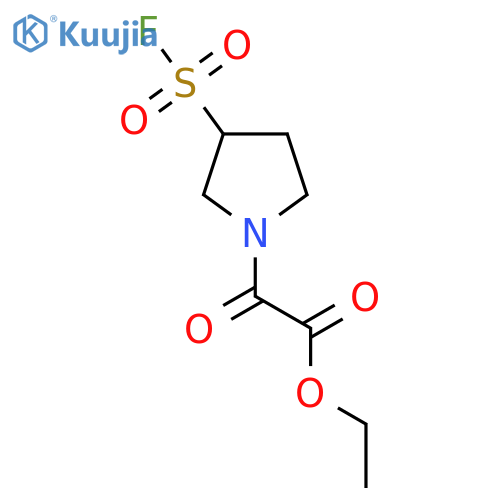 Ethyl 2-[3-(fluorosulfonyl)pyrrolidin-1-yl]-2-oxoacetate structure