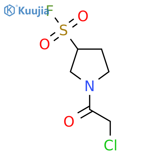 1-(2-Chloroacetyl)pyrrolidine-3-sulfonyl fluoride structure